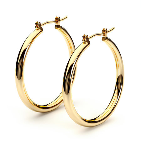 Wedding rings isolated on white background.の素材