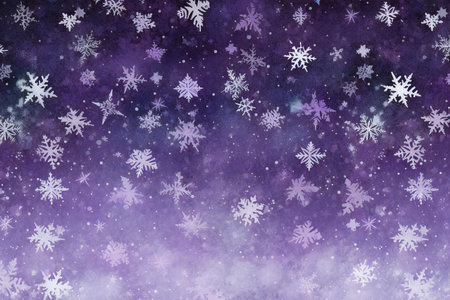 Christmas background with snowflakes and stars. Festive Christmas background.の素材