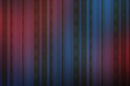 Blue and red stripes on a dark background. Abstract striped background.の写真素材