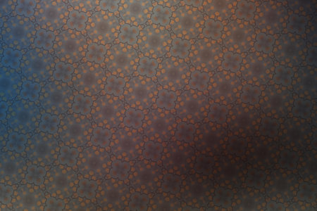 Ornate geometric pattern and artfully abstract multicolored background