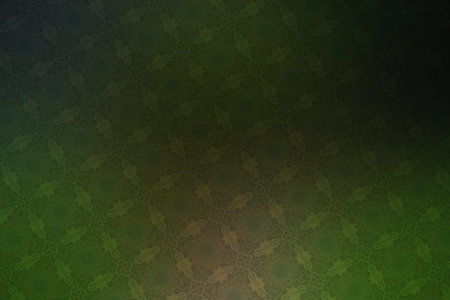 Abstract green background with floral pattern. Fantasy fractal texture. Digital art.