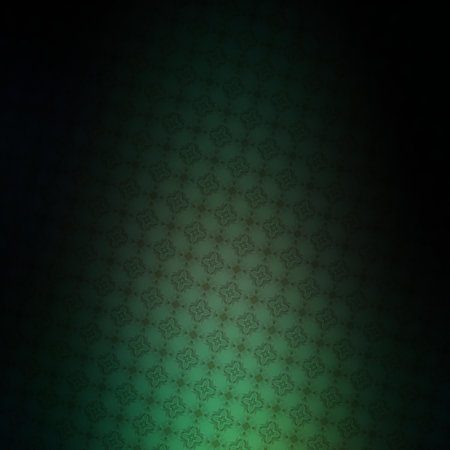 Green abstract background with a pattern in the style of baroque