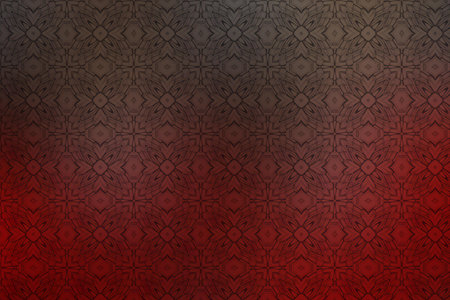 Abstract pattern on a red background.の写真素材