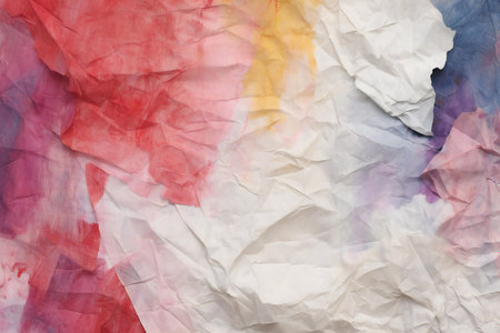 Colorful crumpled paper background. Abstract grunge texture.の素材