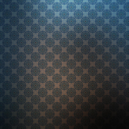 abstract blue background with a pattern of geometric shapes in the center