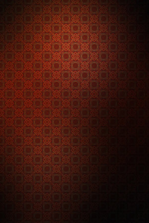 Abstract red background with a pattern of geometric elements.の写真素材