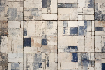 Old brick wall texture background for interior exterior decoration and industrial construction concept design.の素材