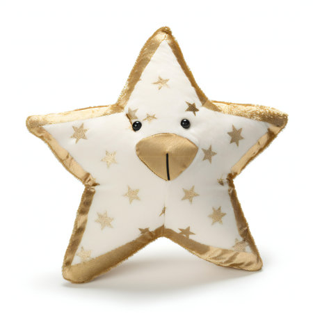 Christmas star cookie isolated on white background.の素材