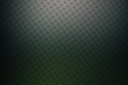 Green and black background with a pattern of stars in the center.の写真素材