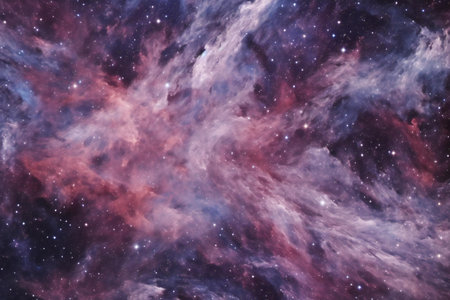 Stars of a planet and galaxy in a free spaceの素材