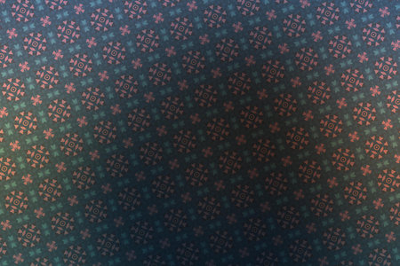 Abstract background with geometric pattern in blue, red and black colors.