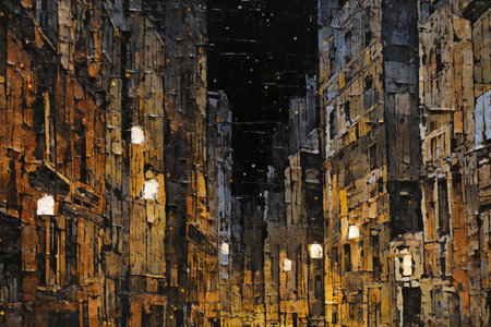 Grunge background with space for text or image. Digital collage.の素材