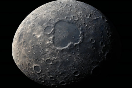 Moon close up in the night sky.の素材