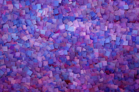 Abstract background of blue and purple cubes.の素材
