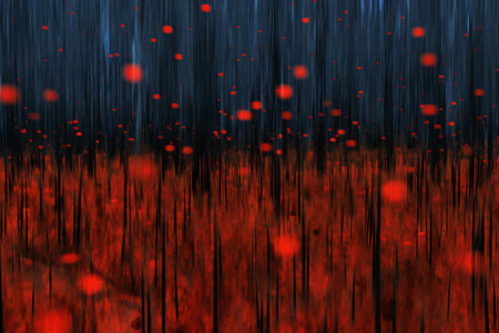 abstract red and black background texture with some smooth lines in itの素材