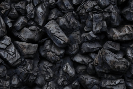 Coal texture background. Black coal background. Black coal texture.の素材