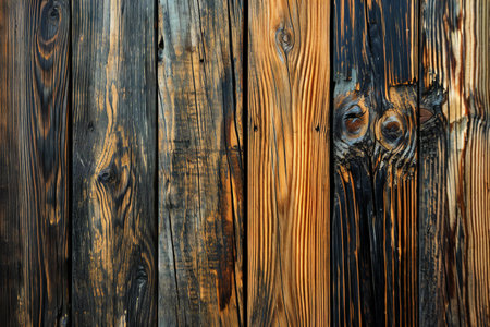 The old wood texture with natural patterns. It can be used as a background.の素材