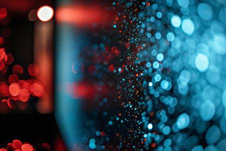 Abstract background with bokeh defocused lights. Christmas and New Year concept.の素材