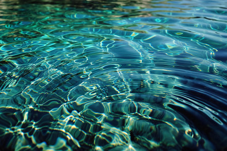 abstract background of the rippled water surface in a poolの素材