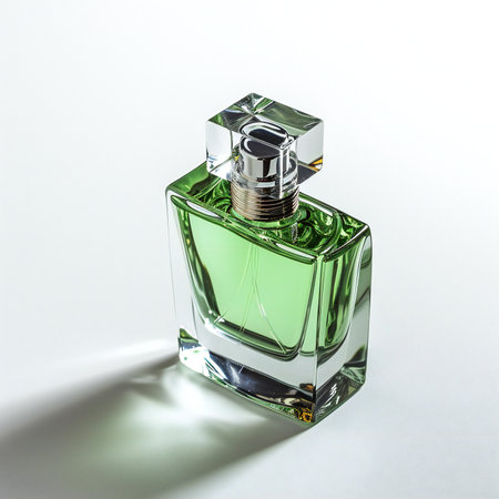 Perfume bottle isolated on white background.の素材