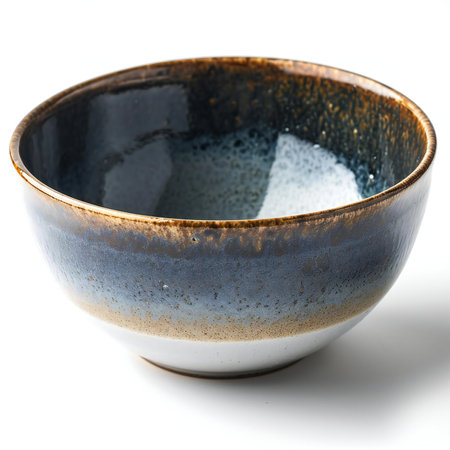 Ceramic bowl isolated on white background.の素材