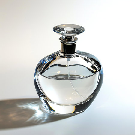 Perfume bottle isolated on a white background.の素材