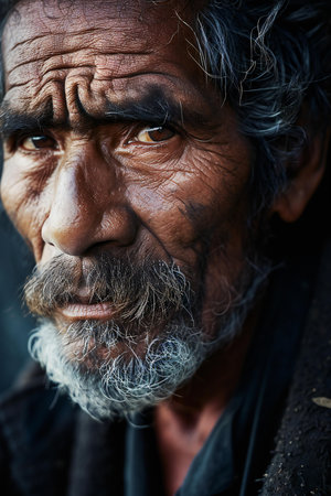 Portrait of an old manの素材