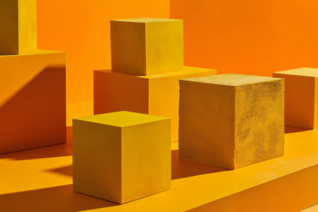 Abstract geometric shapes. Minimalist composition.の素材