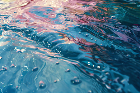 Abstract background of splashing water. Abstract background of water surface.の素材
