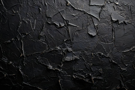 Black paint on the wall as a background. Texture for design.の素材
