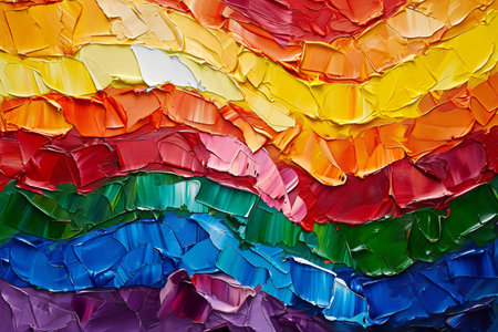 Abstract background made of multicolored pieces of plastic, closeupの素材