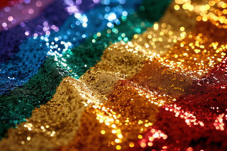 Colorful bokeh background, close-up. Abstract background.の素材