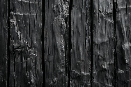 Black wood texture background with natural patterns. Close-up image.の素材