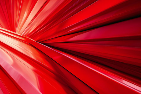 Red abstract background with some smooth lines in itの素材