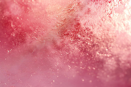 abstract background of frozen water on a glass surface in pink toneの素材