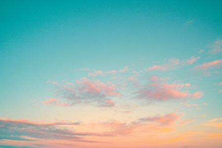 Clouds and sky - Vintage filter processing style pictures. Colorful sky backgroundの素材