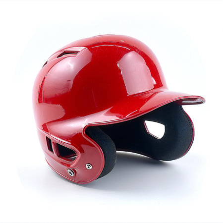 Baseball helmet on a white background.の素材