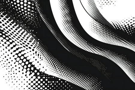 Abstract halftone background. Monochrome texture.の素材