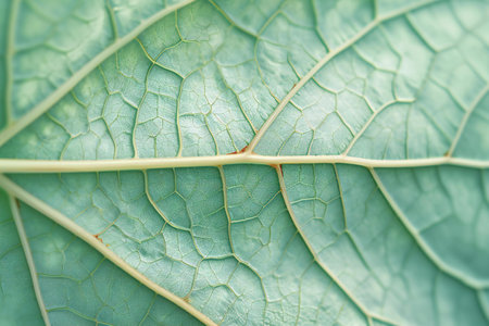 Close up of the green leaf texture background. Macro photography of nature.の素材