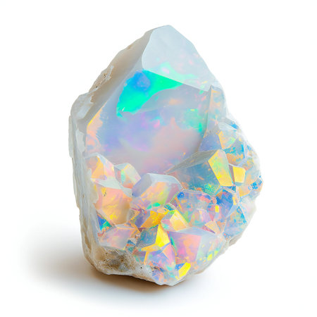 Gemstone isolated on white background.の素材