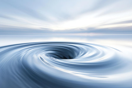 Water ripples on the sea. Motion blur. Abstract background.の素材