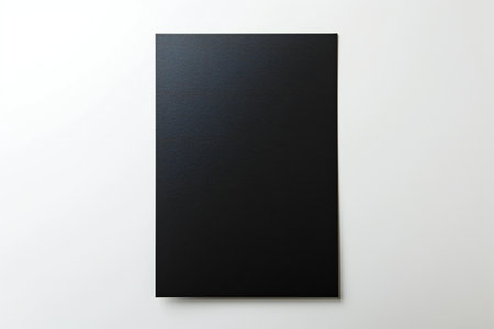 Black poster on a white background. Template for branding identity. For graphic designers presentations and portfolios.の素材