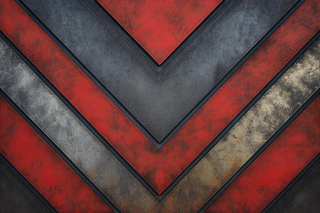 Red and black metal background with grunge texture.の素材