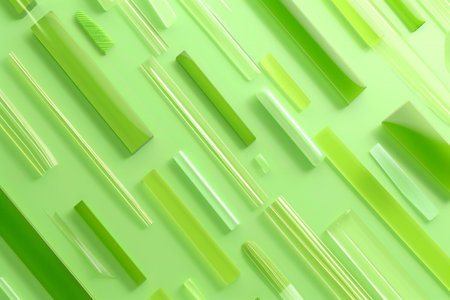 abstract geometric background, green color, minimal designの素材