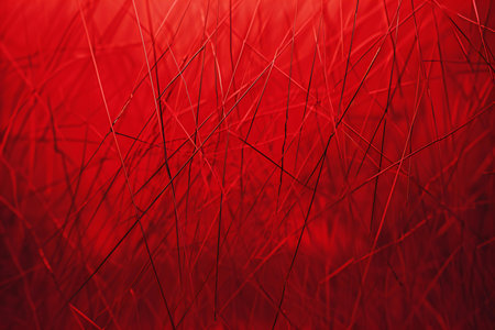 Red abstract background with lines.の素材