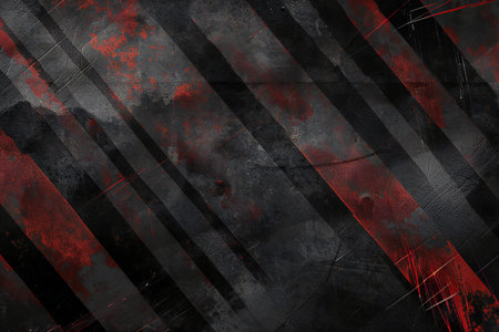 Grunge black and red textured background with space for textの素材