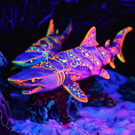 Tropical fish in the aquarium. Underwater world. Marine life.の素材