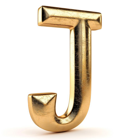 Letter of gold solid alphabet.の素材
