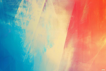 abstract grunge background - yellow, red, blue and blackの素材
