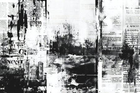 Abstract black and white grunge background. Grunge texture.の素材